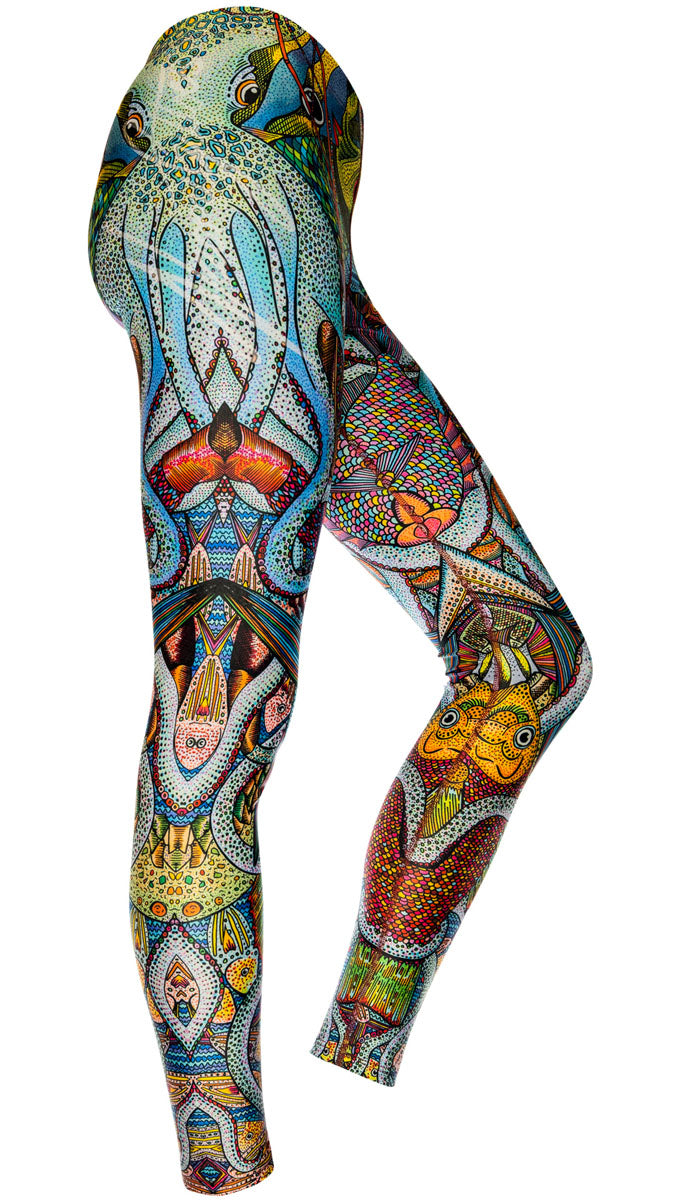 Vanity Leggings by Okopipi Design, Society6